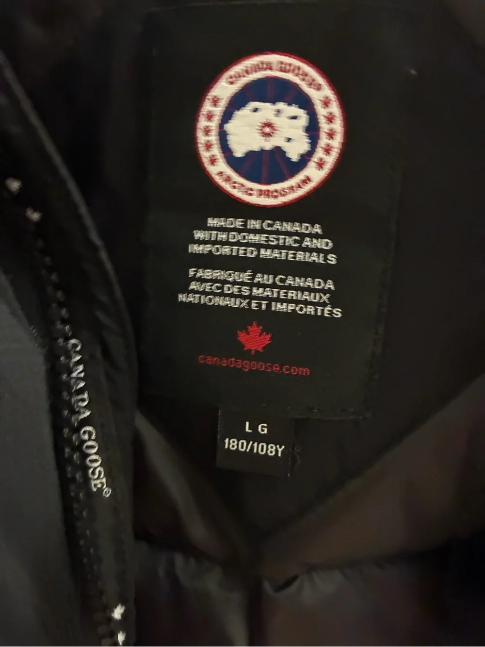 Canada Goose Black Puffer w/ Canada Goose Bag